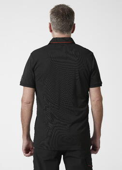 Helly Hansen рубашка поло Kensington Tech 79248_991-M, 185 g/m², UPF 40+, 100% полиамид, черный, M, застежка на пуговицах (79248_991-M)
