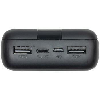 Rivacase Power Bank VA2081 BLACK, 20000 мАч, 3.7 В, 10 Вт, 2xUSB Type-A, 1xUSB Type-C, 3 устройства (VA2081 BLACK)