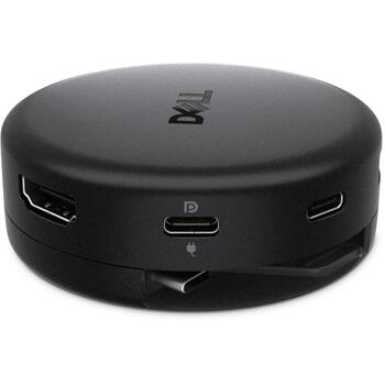 Dell Pro 7-in-1 USB-C Travel Hub - DA326, 1 x HDMI 2.1, 1 x DP 1.4, 1 x USB-A 3.2 Gen1, 1 x USB-C, 2500 Mbit/s, 100 W (470-BGCG)