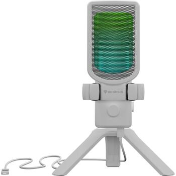Genesis Radium 250 NGM-2353, kondensatora mikrofons, USB-C, -40 dB, 50-16 kHz, kardiīds, RGB, trokšņu samazināšana (NGM-2353)