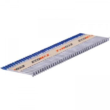 Ecomax гвозди для гвоздезабивного пистолета EMNA342975HDSMD&EMX, 75x2,9мм, 2000 шт, 34°, горячеоцинкованные, гладкие (EMNA342975HDSMD&EMX)