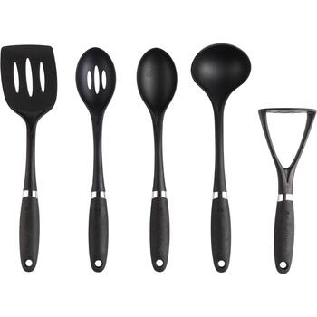 Russell Hobbs Набор кухонных принадлежностей RH03026EU7, 5 предметов, нейлон, черный цвет, 5 единиц (RH03026EU7)