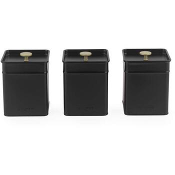 Salter Контейнер BW14370, 1.6L, 3 отсека, черный, золотые ручки, герметичные крышки, легкая очистка (BW14370)
