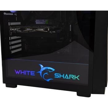 White Shark GCC-2401 Warhead-3 Black, E-ATX Mid Tower korpuss, 4x12cm RGB ventilatori, 5 PCI sloti, USB 3.0, Type-C (WARHEAD-3-B)