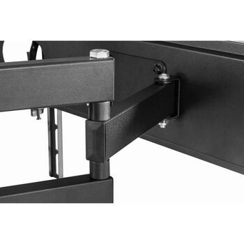 Gembird sienas stiprinājums WM-55ST-04, 32-55'' televizori, VESA 400 x 400 mm, 35 kg, 120° pagrieziens, 20° slīpums, melns (WM-55ST-04)