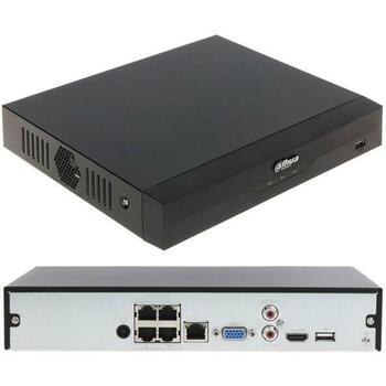 Dahua NVR4104HS-P-EI сетевой видеорегистратор, 4 IP канала, 16 МП, 80 Мбит/с, 4 PoE порта, 1 SATA III, 36 Вт, 2 USB (NVR4104HS-P-EI)