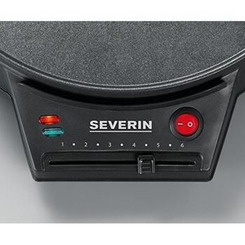 Severin Pankūku panna 2198, 1000 W, 30 cm, melna, regulējams termostats, neslīdošas kājas, vada uzglabāšana (2198)