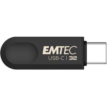 Emtec USB флешка ECMMD32GC283, 32GB, USB 3.2, 80Mbps, 20Mbps, черный, пластик (ECMMD32GC283)