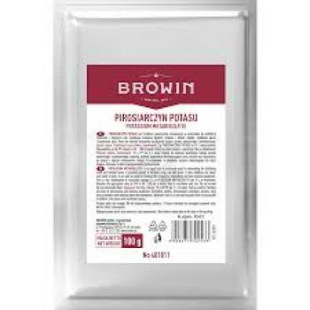 Browin Kālija metabisulfīts 401811, 100g, vīna un sulas stabilizators, fermentācijas apturētājs, E224 (401811)