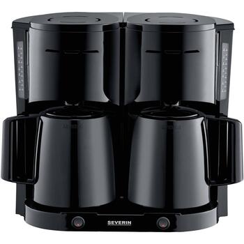 Severin Кофеварка KA 9315, 2x1000 Вт, 2x8 чашек, 2 термокувшина, автоматическое отключение (KA 9315)