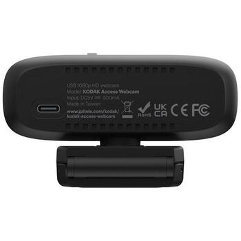 Kodak Access веб-камера 575432001, 1080p, 5MP, USB 2.0, 1.5m, 30fps, автоматическое подавление шума, крышка для объектива (575432001)