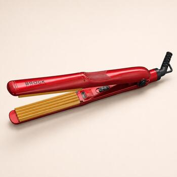 Brock HC 2001 RD керамические гофре для волос, 35 Вт, 230 В, 20 мм, 1.9 м, красный (HC 2001 RD)