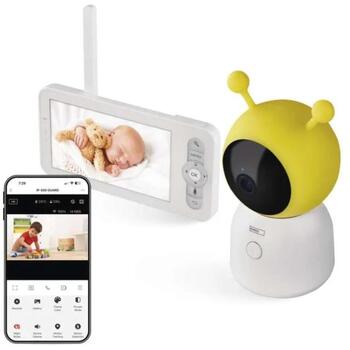 Emos IP детский монитор IP-500 GUARD H4052, 100°, DC 5 V/1 A, 3 МП CMOS, ночное видение, возможность записи (H4052)