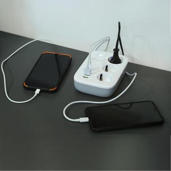 Tellur Умная WiFi Удлинитель TLL331521, 3 розетки, PD 30W, QC 18W, 2xUSB 2.4A, 2500W, 10A, 2m, защита от детей (TLL331521)