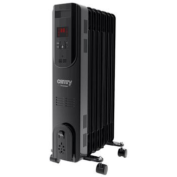 Efektīvs eļļas radiators ar tālvadības pulti 2000 W 3 jaudas līmeņi līdz 26 m² Melns CR7812 Camry (CR 7812)