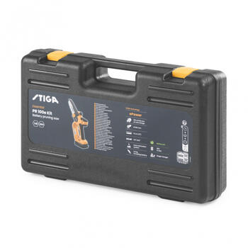 STIGA PR 100e Kit аккумуляторный садовый сучкорез-пила для обрезки деревьев и кустов 20В 2.0Ач 5дюймов 7.2м/с аккумулятор зарядное 271432101/ST1 (271432101/ST1)