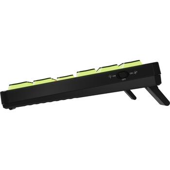 Genesis Thor 430 TKL spēļu klaviatūra NKG-2346, 3000 mAh, 2.4 GHz, Bluetooth, USB, US, lineārie slēdži, RGB, melna (NKG-2346)
