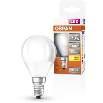 Osram Лампа CLASSIC P 4058075431096, 4.9 W, 220-240 V, 470 lm, Теплый белый, E14, 15000 h (4058075431096)