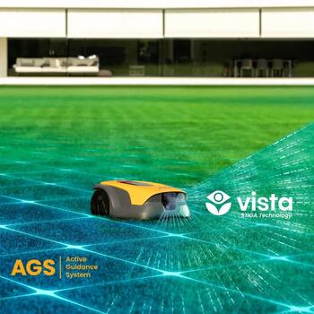 STIGA A 6V robotizēts zāles pļāvējs GPS RTK AI kamera bez vadiem līdz 600m² 18cm 25.2V 2Ah 2850rpm 10 zonas 50min uzlāde 2R7114128/ST1 (2R7114128/ST1)