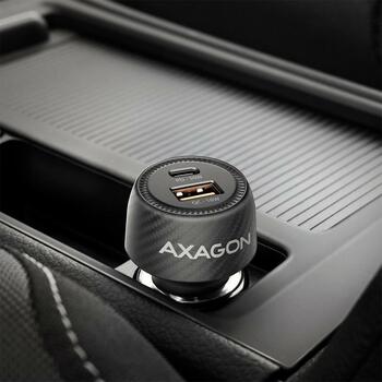 Axagon Автомобильное зарядное устройство PWC-PQ48 48W, 2xUSB, 12-24V, QC4+, PD3.0, быстрая зарядка, защита от перегрузки (PWC-PQ48)