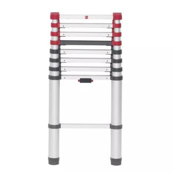 HAILO 037113091 T80 FlexLine teleskopiskās kāpnes, alumīnijs, 9 pakāpieni, 340cm, 150kg, 94-264cm (037113091)