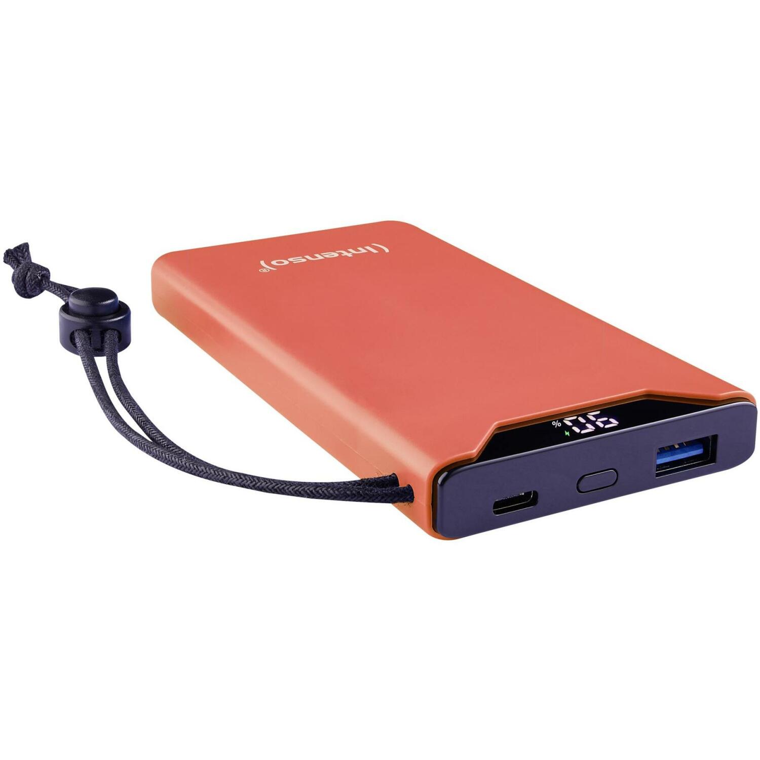 Intenso Power Bank F10000 7332038, 10000 мАч, 20 Вт, Li-Полимер, USB-C, быстрая зарядка, ESD защита (7332038)