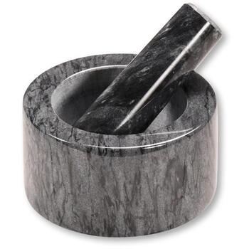 Kesper ступка 103977, мраморная, полированная, 13x13x8см, тяжелое основание, для раскрытия натуральных ароматов (103977)