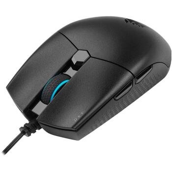 Corsair игровая мышь KATAR PRO CH-930C011-EU, 12400 dpi, USB Type-A, 6 кнопок, 69 г, оптический сенсор, 2 зоны RGB, ножки PTFE (CH-930C011-EU)