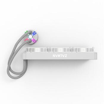 Zalman Ūdens dzesētājs Reserator5 Z36 ARGB White ZT1225ASM, 1000-2500 apgr./min., 0,7-0,85L/min, 12V, 0,35A, 4,2W, AM4, AM5 (Reserator5 Z36 ARGB White)