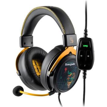 A4Tech Наушники A4Tech Bloody M595 Renegade Midnight A4TSLU47738, 2.3m, 105dB, 20-20000Hz, 32Ω, M.O.C.I. HybridCore (A4TSLU47738)