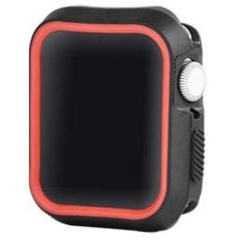 Devia Защитный чехол 102010472011, 40mm, черный, красный, резина, совместим с Apple Watch 40mm, не водонепроницаемый (102010472011)