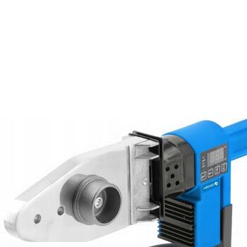 Hogert HT1P680 termoplastmasas cauruļu metinātājs, 850W, 230V, 0-300°C, 7 adapteri, LCD displejs (HT1P680)