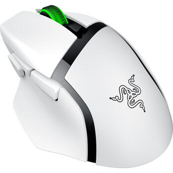 Razer spēļu pele Basilisk V3 X HyperSpeed RZ01-04870300-R3G1, 18000 dpi, 7 pogas, optiskā, bezvadu, Bluetooth, USB, balta (RZ01-04870300-R3G1)