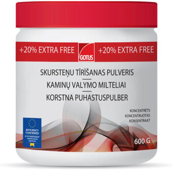 Skursteņu tīrīšanas pulveris+20% EXTRA 600g; 432050141GOTUS HG (432050141GOTUS)