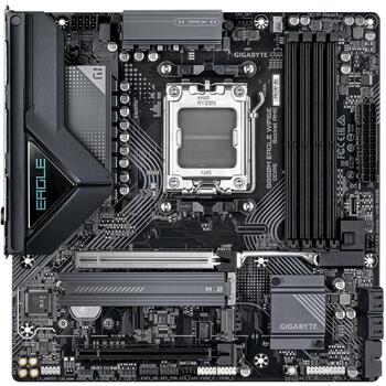 Gigabyte Mātesplate B850M EAGLE WF6E, DDR5 8200MT/s, 2*M.2, 2.5 GbE LAN, Wi-Fi 6E, 8+2+2 fāzes VRM, 4*DIMM (B850M EAGLE WF6E)