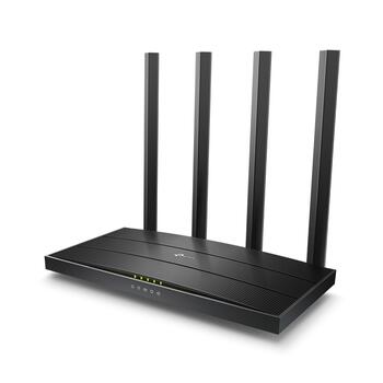 TP-Link Archer C80 беспроводной маршрутизатор AC1900 Wi-Fi 5 MU-MIMO Beamforming 1300 Mbps 5 GHz 600 Mbps 2.4 GHz 4× Gigabit LAN 1× Gigabit WAN чёрный (Archer C80)
