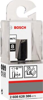Pirkstfrēze frēze HM B=13mm, l=20 mm,kāts 8mm, Rokas frēzēm, malu frēzēm GROPJU FRĒZE STANDARD FOR WOOD, 2608628386, BOSCH (2608628386)