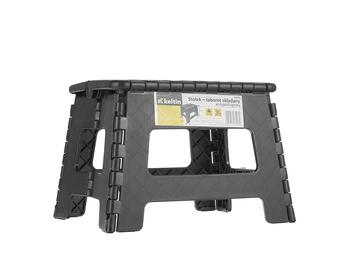 Saliekamais pret-slīdošais krēsls, Keltin, K00398, 150 kg, melns, kompakts un viegls (K00398)
