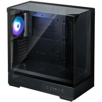 Zalman Datortehnika P40 PRISM BLACK, 3x Combo (3,5 collas vai 2,5 collas), 1x C tipa USB, 2x USB 3.0 (P40 PRISM BLACK)