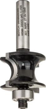Savienojumu frēze R=6,0mm, l=19mm,kāts 8mm, Rokas frēzēm, malu frēzēm IZLIEKTA PUSLOKA PROFILU FRĒZE STANDARD FOR WOOD, 2608628360, BOSCH (2608628360)