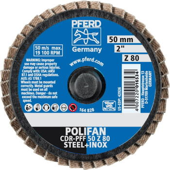 Pferd Lameļu диск Mini-POLIFAN CDR ROLOC 016534, 50мм, Z80 PFF, 10 шт (016534&PFERD)