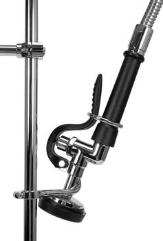 Yato industriālais jaucējkrāns YG-30700, 122.5cm, misiņš, nerūsējošais tērauds 304, dušas galva, 1 atvere (YG-30700)