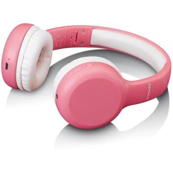 Lenco HPB-110PK детские Bluetooth наушники on-ear, розовые, ограничитель 85dB, AUX, складные (HPB-110PK)