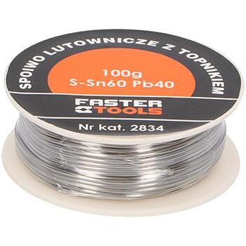 Lodalvas stieple ar kolofoniju 1.0mm, 100g 03-27-0301 FASTER TOOLS (03-27-0301)