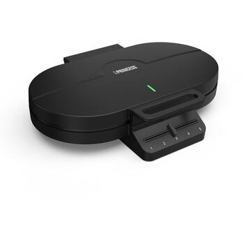 Princess Vafļu Saldētājs 132384, 1200 W, 10 vafļu, Sirds forma, Melns, Regulējams termostats, Nelīpošs pārklājums (01.132384.01.001)