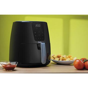 Jata Gaisa fritieris JEFR1225, 1300 W, 5 l, 80-200 °C, 8 gatavošanas programmas, bez eļļas, taimeris 30 min (JEFR1225)