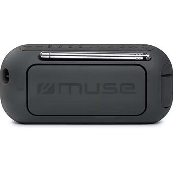 Muse Динамик с FM-радио M-750 FBT, 10 Вт, водонепроницаемый, Bluetooth, портативный, черный (M-750 FBT)