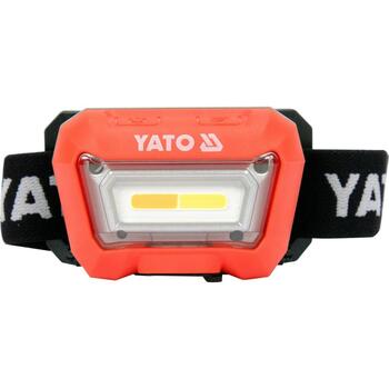 Yato galvas lukturis YT-08490, COB LED, 160lm, 2700K/4500K/6500K, CRI96, IP65, IK07, Li-Ion 3.7V 1500mAh, 3h darbības laiks (YT-08490)