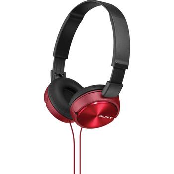 Sony Наушники MDR-ZX310 КОД, 1.2м, 24Ω, динамические, красные, складные, стерео, 3.5мм (MDRZX310R.AE)
