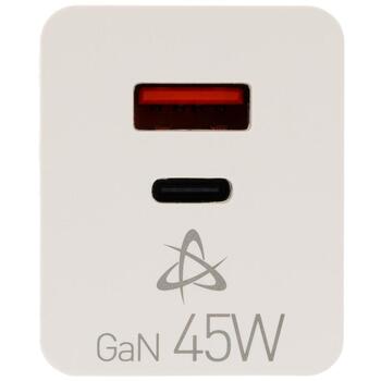 Sbox Lādētājs HC-45, 100-240V, 5V/3A, 9V/3A, 12V/3.75A, 2xUSB-A, 2xUSB-C, GaN tehnoloģija (HC-45)